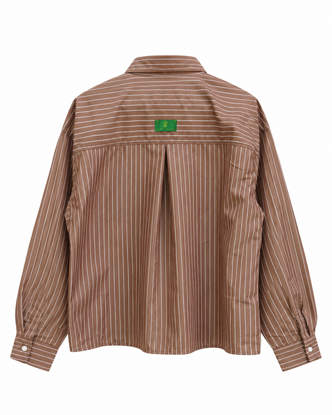 RARE LINES BUTTON DOWN CHOCOLATE