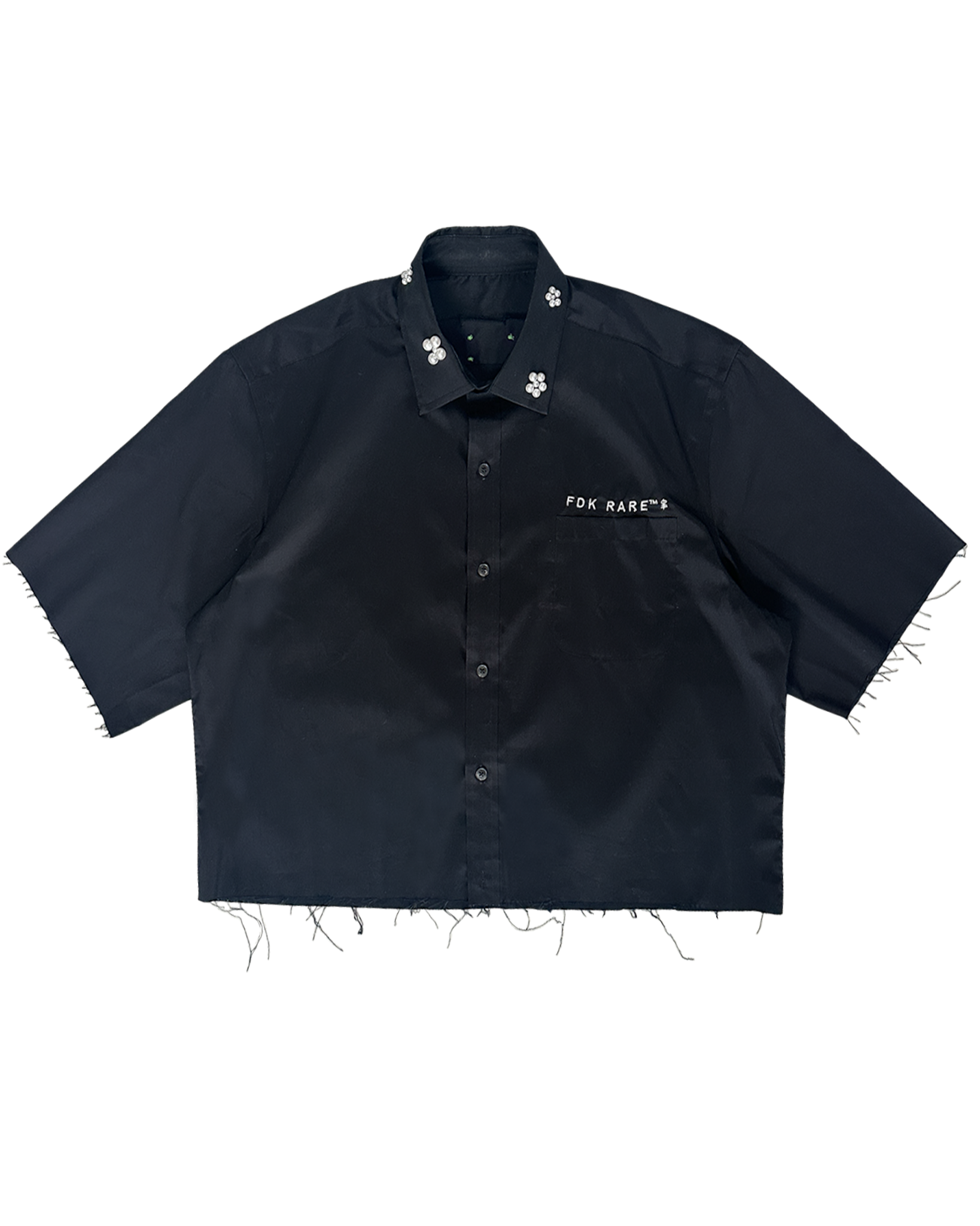 Rare Pearls Shirt-sleeved Shirt BLK