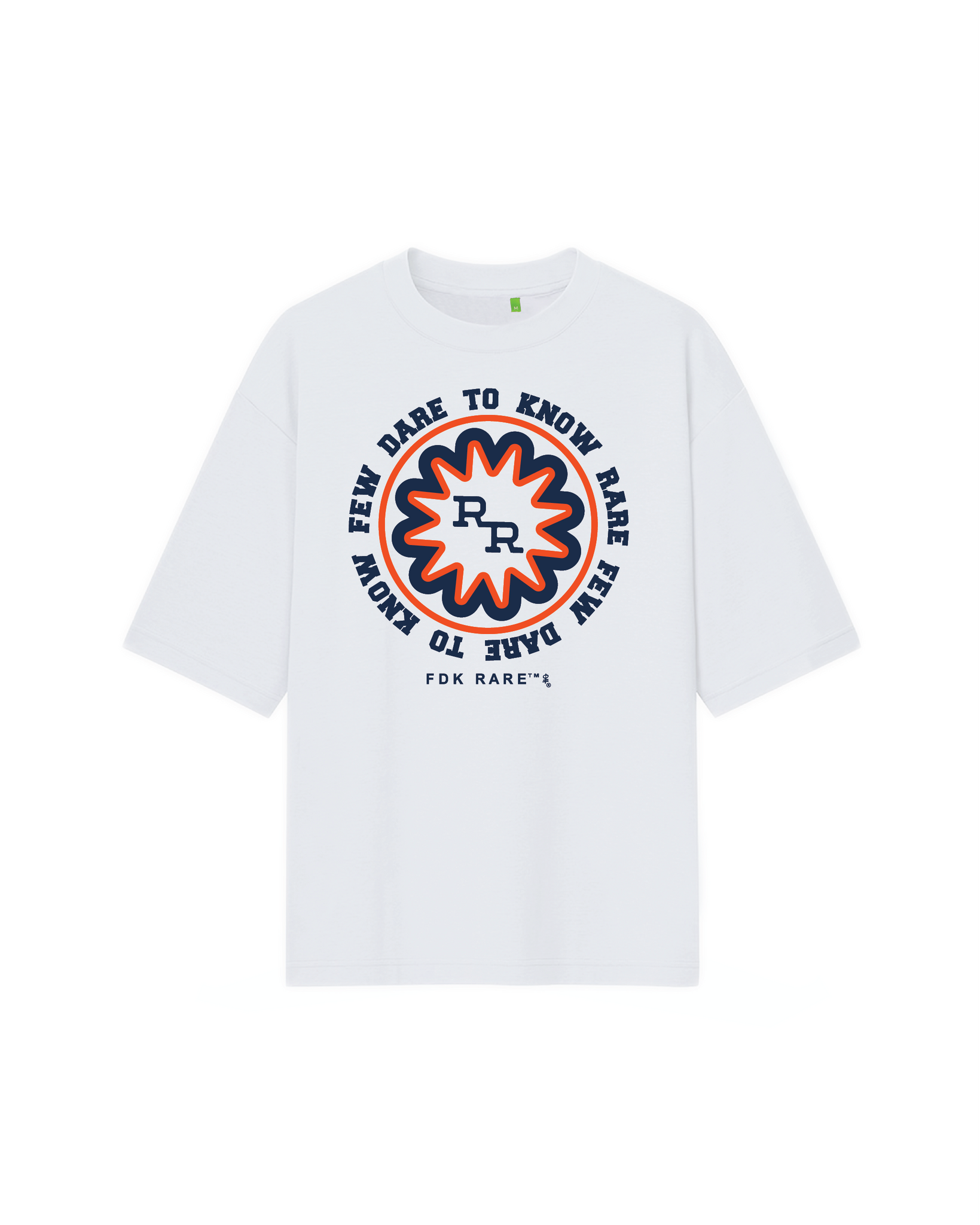 Stamp RR T-Shirt Navy Orange