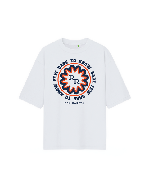 Stamp RR T-Shirt Navy Orange