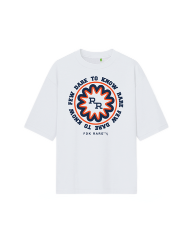 Stamp RR T-Shirt Navy Orange